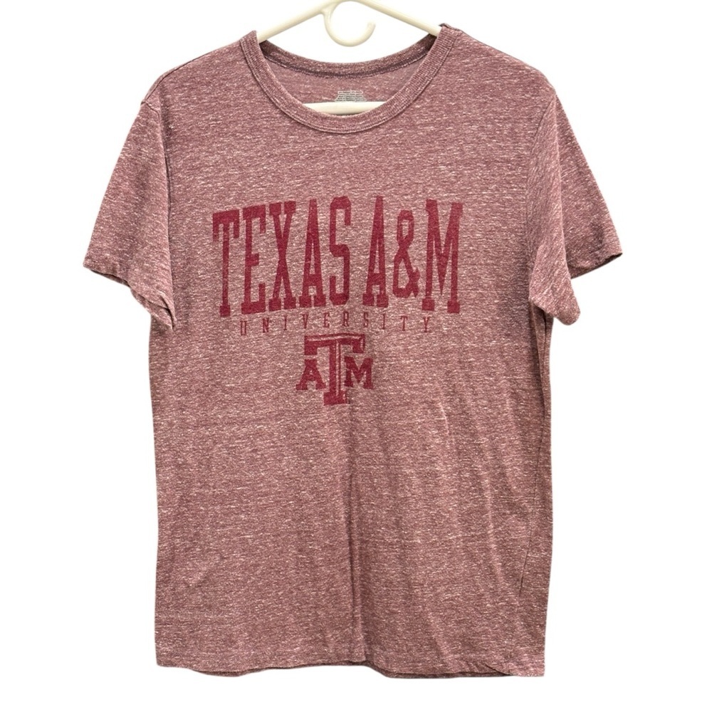 Texas A&M University T Shirt Women Medium Maroon Aggies Graphic Tee